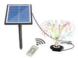 Solar Water Pump with Colorful Light and Remote Controller 17pcs Double-layer Clear Nozzle Kit 7W V1294-YM0901-H48162-1