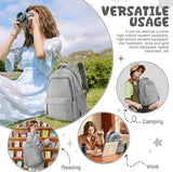 14-inch Waterproof Lightweight Laptop Backpack for School and University, Gray V1188-MS-325-0792