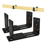 Adjustable Barricades - Drop Open Bar Holder for Security Door Reinforcement Steel U V1192-AZ-W-1096