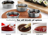 30Pcs 2 Oz Stainless Steel Dipping Sauce Cup, Mini Dip Bowls, Reusable Metal Condiment Cups V1369-AZ3-W-11534