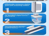 Magnetic Double Sided Window Cleaner for 20-35mm Double Glazed Glass High Rise Safety Wiper Tool V888-ELOSUNG41046