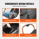 VEVOR Pet Stroller, 4 Wheels Dog Stroller Rotate Brakes, 66 lbs Weight Capacity, Puppy Stroller V952-CWTCCGK4QDHDT793EV0