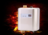 220V 3800W Mini Electric Tankless Instant Hot Water Heater Bathroom Kitchen Washing Golden V1294-YM0722-JYA02273-01