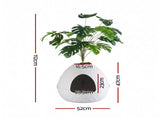 i.Pet Cat Litter Box Hidden Litter Tray Enclosure Planter Furniture House White PET-CLB-PLANT-WH