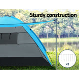 Weisshorn Camping Tent Beach Portable Hiking Sun Shade Shelter Fishing 4 Person TENT-C-BEA-4P