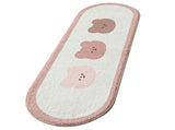 Cartoon Animal Pattern Area Rug Door Mat Soft Cute Oval Rug Bedside Carpet Decoration for Home V1294-YM0706-3117230186711