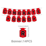 Graduation Decorations 2026 Themed Set, Congrats Grad Banner Class of 2026 Background Balloons V1369-AZ3-W-15251