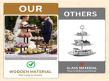 6 Tier Cake Stand Holds 102 Cupcakes Wooden Cupcake Stand Dessert Table Display Set for Party V1366-AZ2-W-18286