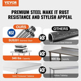 24 x 72 x 36 Inch Stainless Steel Work Table, Commercial Food Prep Worktable Heavy Duty Prep V952-CFBXGGZTLCWJWN757V0
