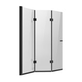 VEVOR Bathtub Shower Door 1295 x 1422 mm Frameless Foldable Tub Shower Door V952-PFYGM51W58HI1W5H9V0
