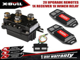 X-BULL 12V Winch Remote Control Winch Relay Solenoid Twin Handset Easy to Install V211-AUEB-XBWP004SWP013
