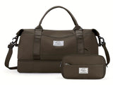 Travel Duffle Bag Small Pouch Travel Accessories Durable Duffle Bag Weekend - Beige - Size L V1347-127-49262-BEG-L