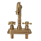 G1/2 Sink Faucet Antique 2 Handle Hot Cold Water Full Copper Basin Mixer Tap for Kitchen Bathroom V1294-YM0901-3112230046012