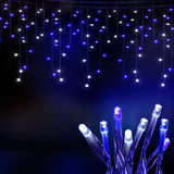 20M Christmas Lights Icicle Light 800 LED Blue White Decor Jingle Jollys XMAS-LED-800-IC-UW