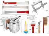 110 Beekeeping Equipment Tool Bee Smoker Brush Fork Hive Tool Bee Catcher Marker V201-W12466558