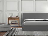 Milano Sienna Luxury Bed with Headboard - Grey No.28 - Single ABM-10001616