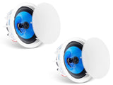 2 PCs 203.2 mm in Ceiling Speakers, 50-Watts, Flush Mount Ceiling & in-Wall Speakers System with V952-DPXDYSQ8YCLZPZC9CV9