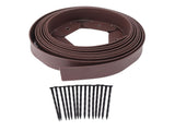 Landscape Edging Kit Lawn Edging Include 15 Spikes PE Garden Edging Border for Landscaping Flower V1294-YM0703-3111230110614