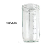 Sourdough Starter Jars, Wide Mouth Sour Dough Bread Dough Starter Jar, 24 oz Sourdough Container V1366-AZ2-W-12387