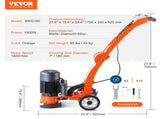 Electric Concrete Floor Grinder 7" Walk-Behind Grinder 2.0HP Concrete Floor Polisher, 1500W Grinding V952-HNTSGJJS13002S4ZDV3