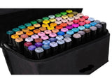 80-Pack Double-Sided MultiColor Marker Pens with Case V1237-ZY-506-0034