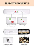 2-in-1 Smart AI Hair Straightener Brush & Red Light Therapy Comb - Cordless Mini Hot Comb with 3 V1268-MZ00087