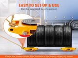 4PCS Skate Dolly, 17637LBS/8T Industrial Mover, Heavy Duty Carbon Steel V952-GYXTKHSG46TPUH5BLV0