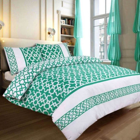 Apartmento Ramada Quilt Cover Set SINGLE V442-INT-QUILTCS-RAMADA-GREEN-SB