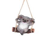 Resin Swinging Koala Animal Model Figurine Statue Sculpture Hanging Ornament Outdoor Yard Decoration V1294-YM0523-3111210391511