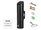 Cigarette Butt Receptacle, Stainless Steel Cylinder Cigarette Butt Container, Wall Mounted and V952-SYYHTGSKYZTB0FCVBV0