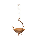 Hanging Birdfeeder On Branch w 2 Birds 51cm V637-27617BRD