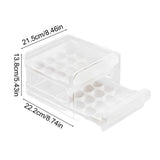 Stackable Storage Container Holder, for Refrigerator. Smooth Slide-out Drawers. BPA-free Kitchen V1369-AZ3-W-09990