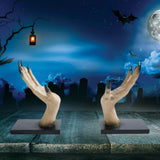 Halloween Horror Witch Hand Book Stand Resin Witch Hand Ornament Halloween Home Bar Decor Holiday V1294-YM0717-10352409