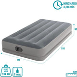 Twin Dura-Beam Prestige Air Bed Built-In USB Electric Pump for Easy Inflation and Deflation V213-TDBAB01-GRY01