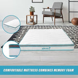 King 20cm Hybrid Mattress Memory Foam and Innerspring Support V63-821851