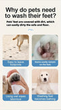 Pet Automatic Paw Cleaner with 360&deg Rotating Silicone Bristles, 2-Speed Settings, Type-C V1385-CWXJQ-ZM-001