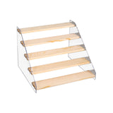 Wooden Ladder Display Shelf Countertop Cabinets Organizer Rack for Toy Cosmetics Kitchen Spices V1294-YM0716-220624CY35-2