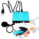 5.1 Channel USB External Sound Card with Optical Output, Surround Sound Adapter for PC, Laptop, and V1366-AZ2-W-16394