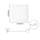 Ceiling Tiles 96-Pack 20 x 20 in Polystyrene Easy Installation Glue-up V952-THBZPSB96J507BX42V0