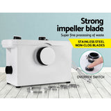 Giantz Macerator Sewerage Pump Waste Water Marine Toilet Disposal Laundry Unit PUMP-MAC-600-WH
