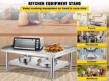 Stainless Steel Equipment Grill Stand, 122 x 76 x 61cm Stainless Table, Grill Stand Table with V952-SBSKTBD4830INXAETV0