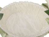 Flower Girl Basket Romantic Elegant Lightweight Hand Woven Wedding Flower Basket for Bride 5800 V1294-YM0901-3115240063713