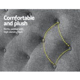 Artiss Bed Head Headboard Queen Size Fabric - CAPPI Grey BFRAME-H-CAPPI-Q-GY