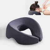 GREY Soft O-shaped/U-shaped Face Pillow for Beauty Salons/Spa Massage, Ergonomic Face Pillow, V1106-OXZT002