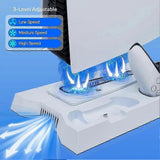 Bracket with Cooling & Dual Controller Charging Station for Gaming Fan Speed V1263-JX-4990