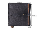 Leather Vintage Embossed Pattern Travel Journal Notebook Lined Blank Grid Paper Diary Refillable V1259-DP01-A-2751