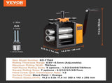 Rolling Mill, 2.95"/75 mm Jewelry Mill Machine, 1 2 Gear Ratio, 3-in-1 Multi-function V952-SHYYPJ3H175MUUC1YV0