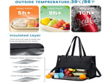 Stylish Quilted Laptop & Lunch Tote Bag , Water-Resistant with Insulated Compartment & Clutch V888-ELOSUNG25755