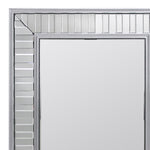 Wall Mirror MDF Silver Mirror Clear Image Rectangular Shape MRR-07 V43-MRR-07