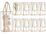 Clear Transparent Plastic Gift Box with Gold Border Display Case for Candy Jewelry Flower Small V1369-AZ3-W-11027